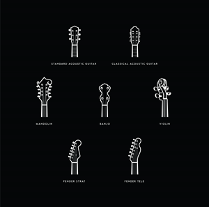 Stringed instrument Headstocks logo - no text...