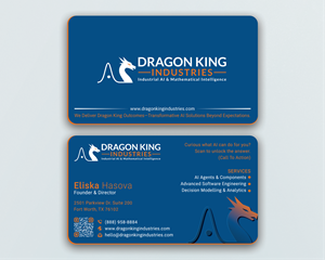 Visitenkarten-Design von DesignerShahadat für Dragon King Industries | Design: #35636161