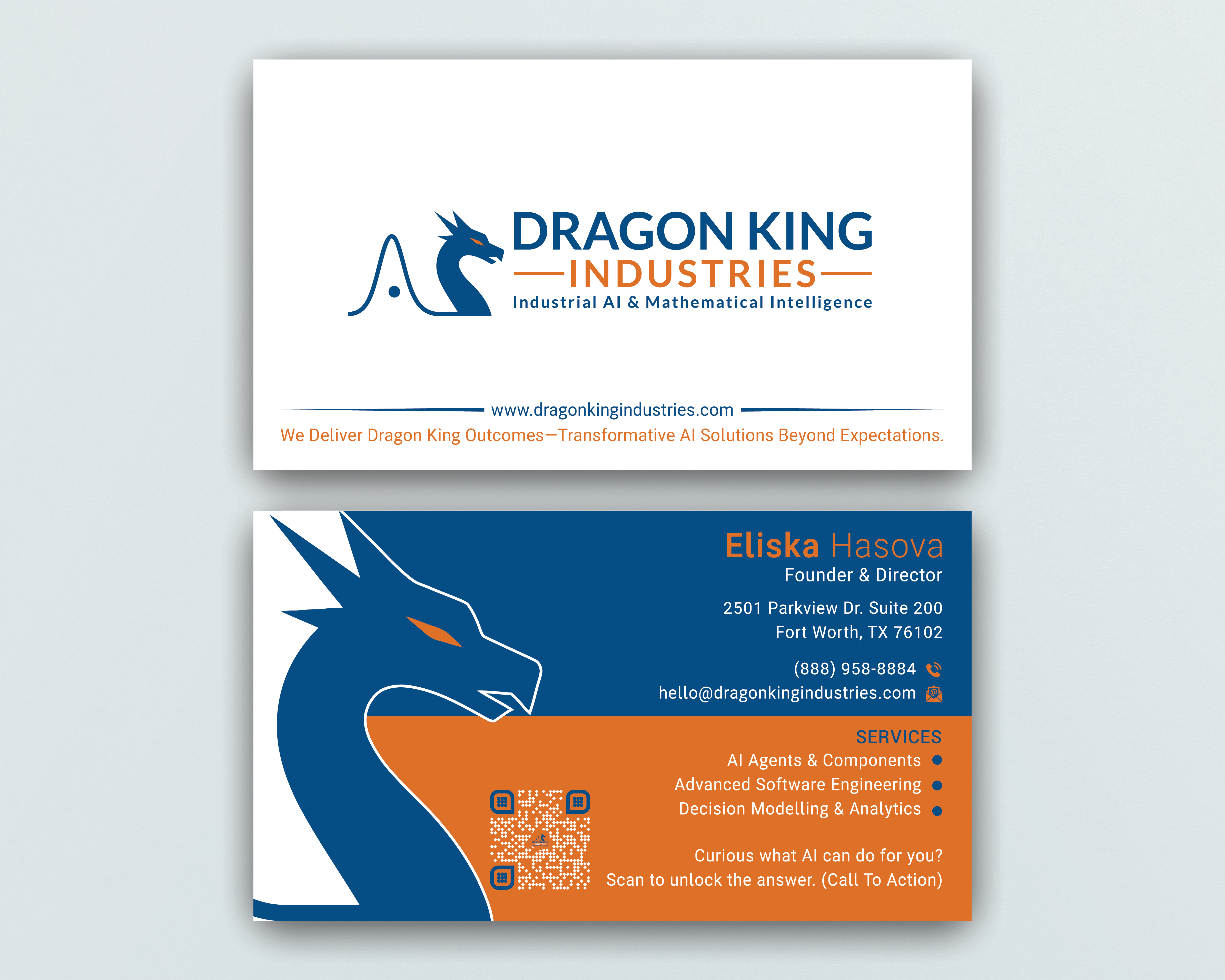 Visitenkarten-Design von DesignerShahadat für Dragon King Industries | Design #35641188