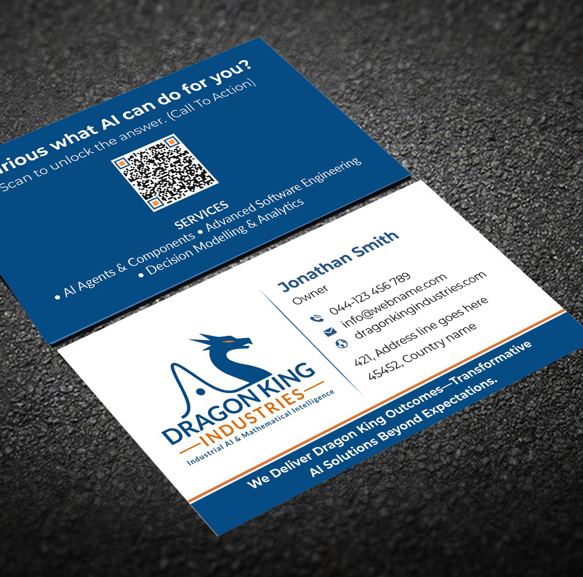 Visitenkarten-Design von freelancer75 für Dragon King Industries | Design #35635408