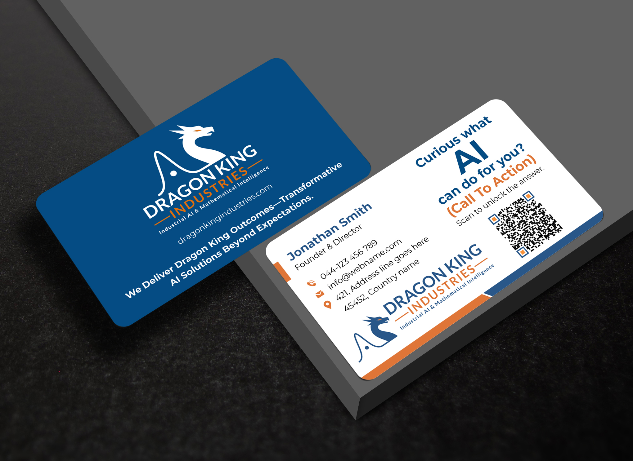 Visitenkarten-Design von freelancer75 für Dragon King Industries | Design #35635580