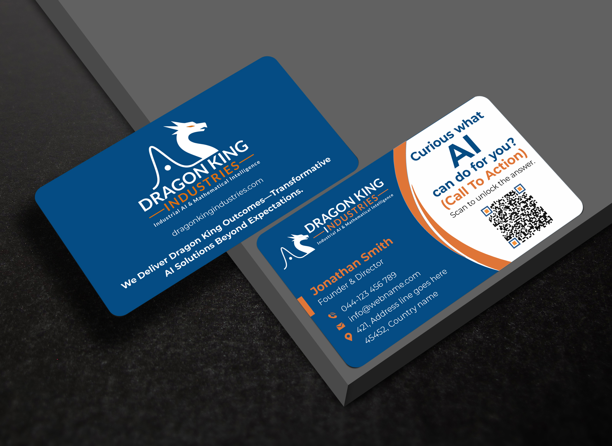 Business Card Design by freelancer75 for Dragon King Industries | Design #35635784