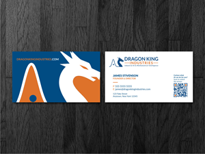 Design de Carte de Visite par Atvento Graphics pour Dragon King Industries | Design : #35634361