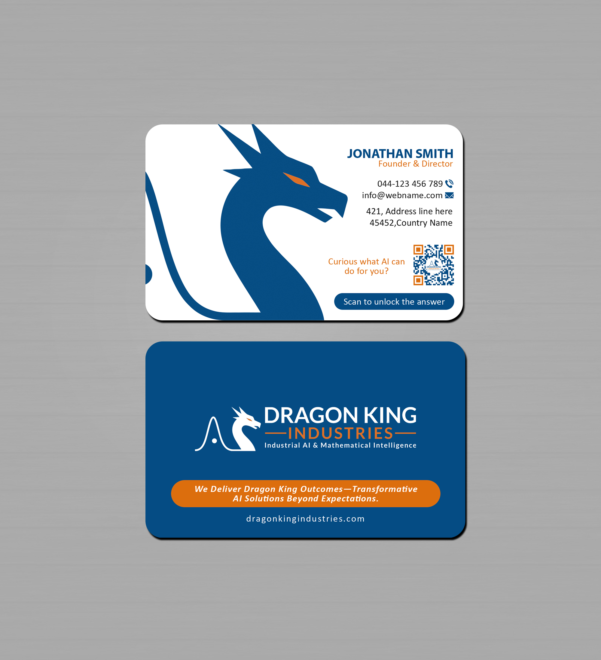 Business Card Design by Creations Box 2015 for Dragon King Industries | Design #35641937
