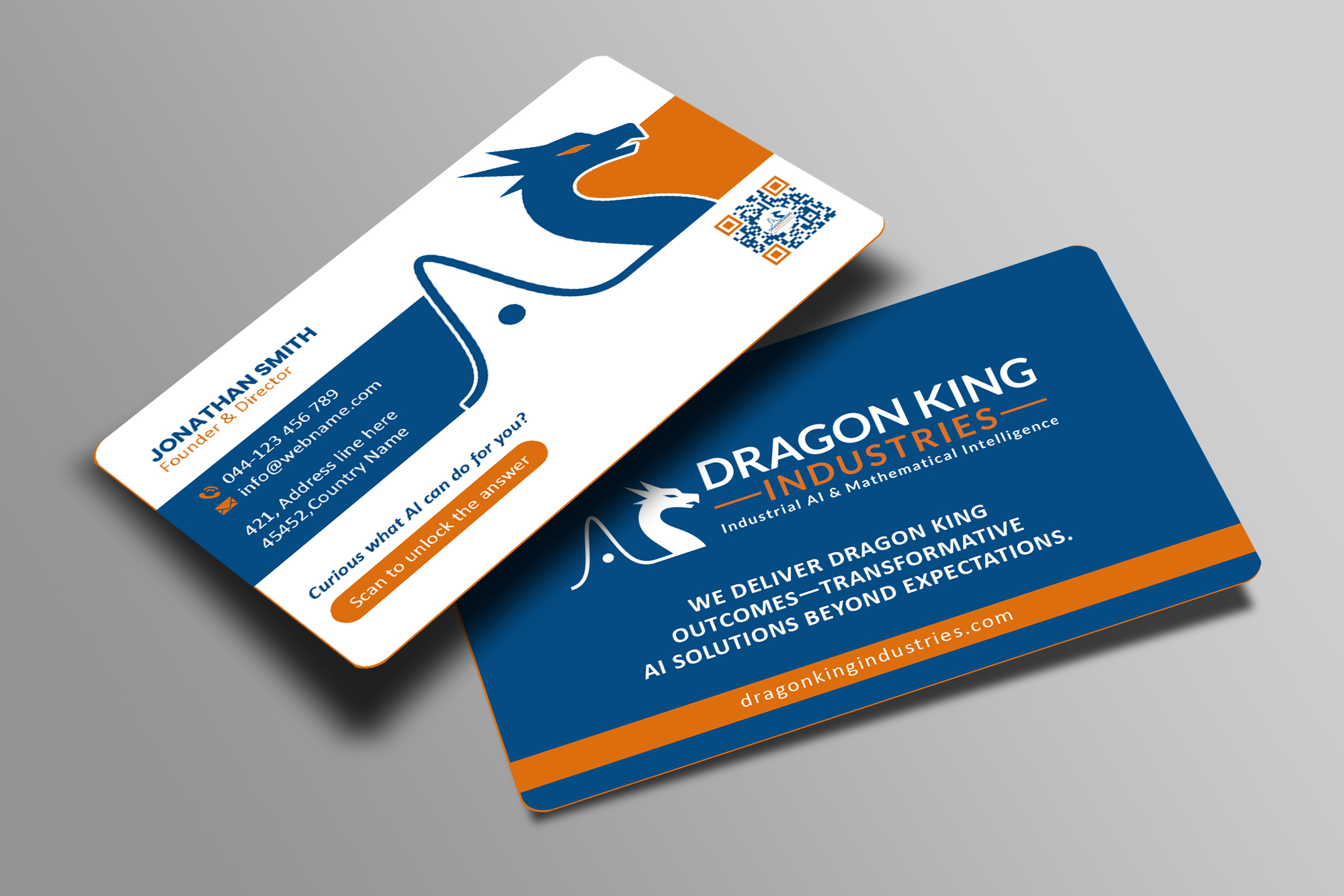Business Card Design by Creations Box 2015 for Dragon King Industries | Design #35643095