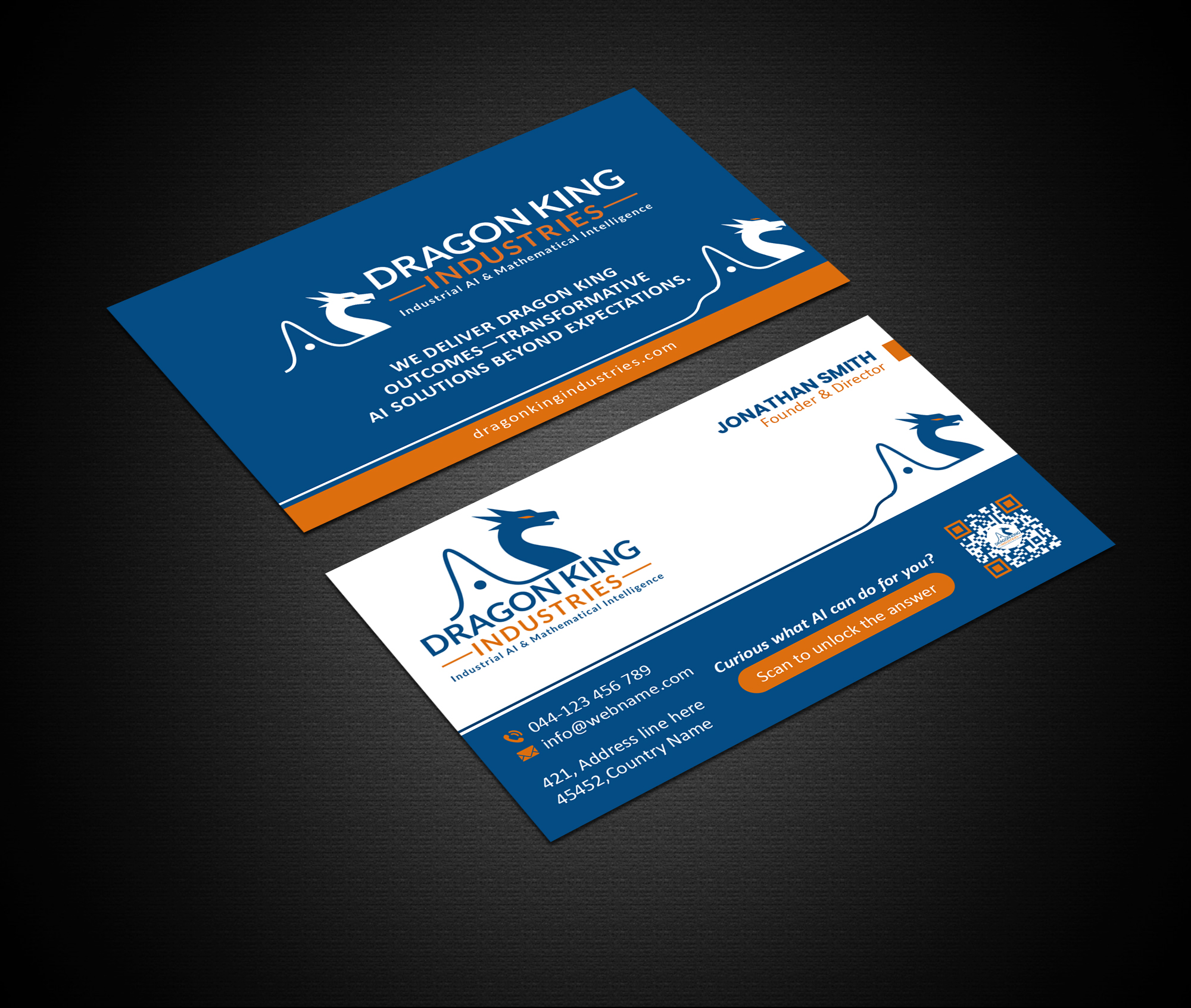 Business Card Design by Creations Box 2015 for Dragon King Industries | Design #35643097