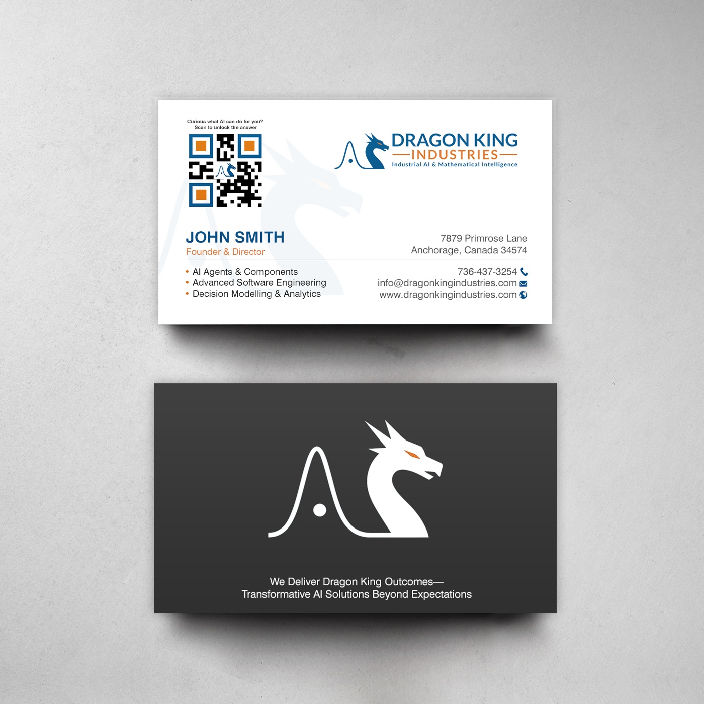 Business Card Design by chandrayaan.creative for Dragon King Industries | Design #35641625