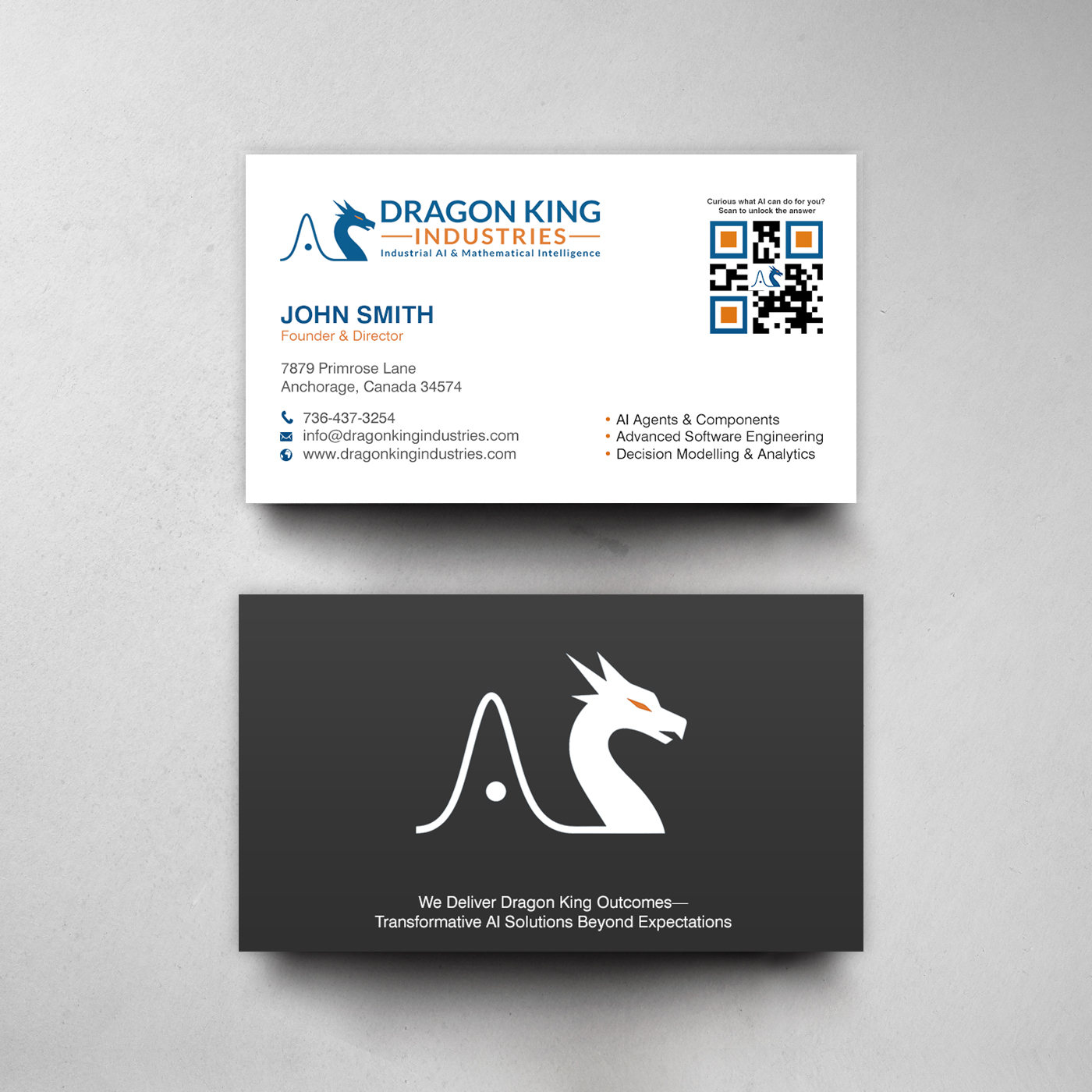 Business Card Design by chandrayaan.creative for Dragon King Industries | Design #35641626