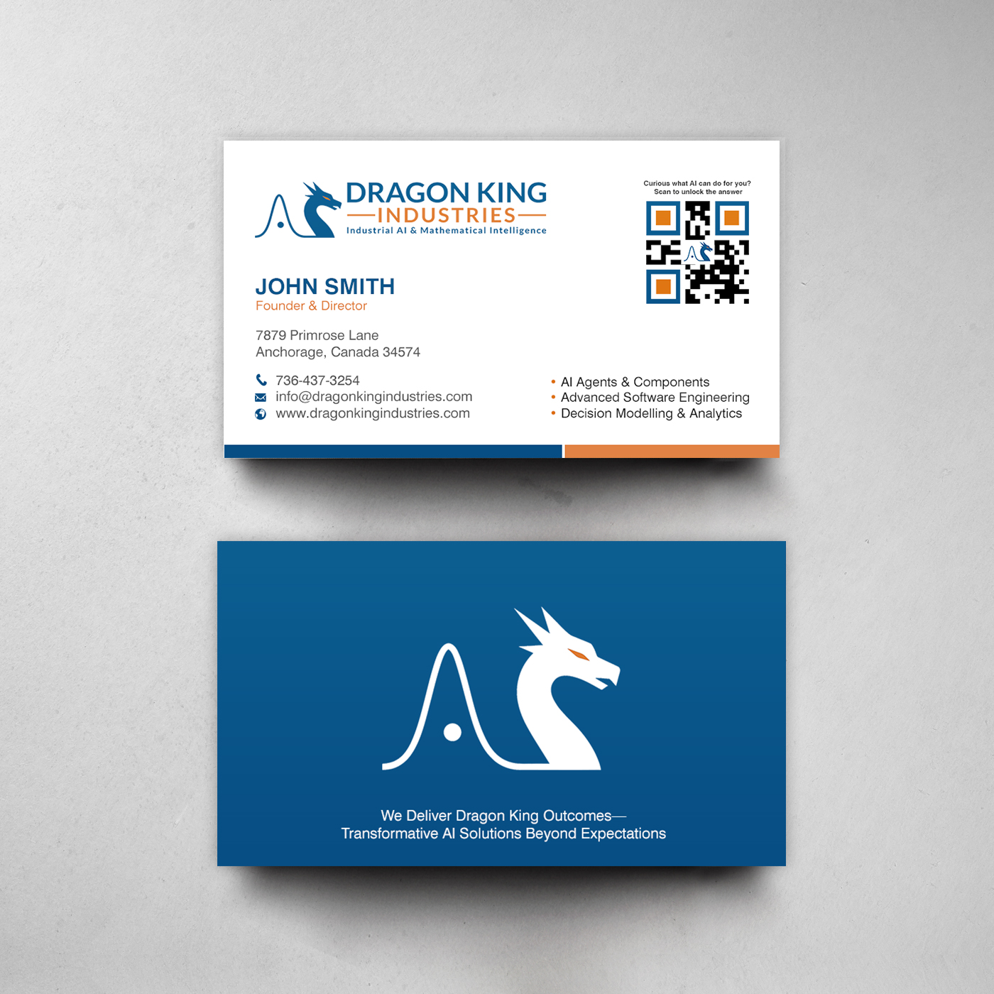 Business Card Design by chandrayaan.creative for Dragon King Industries | Design #35641630