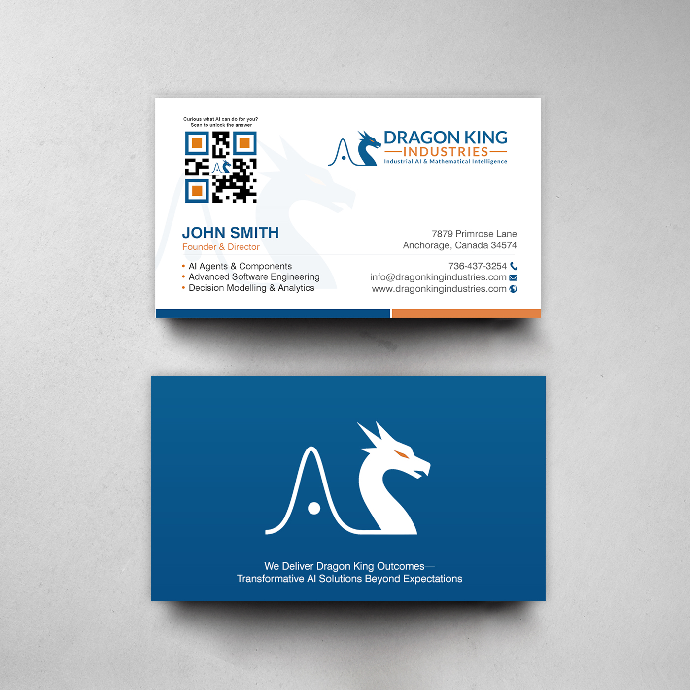 Business Card Design by chandrayaan.creative for Dragon King Industries | Design #35641632