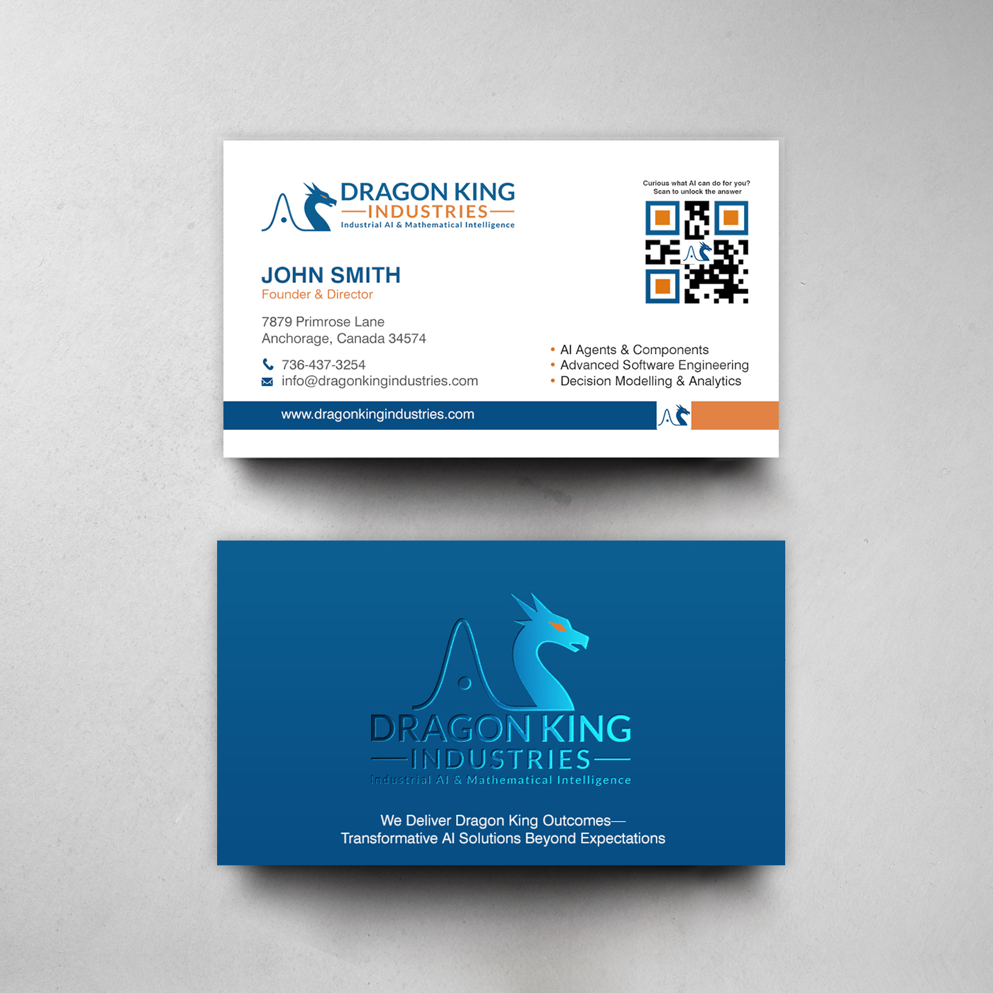 Business Card Design by chandrayaan.creative for Dragon King Industries | Design #35641635