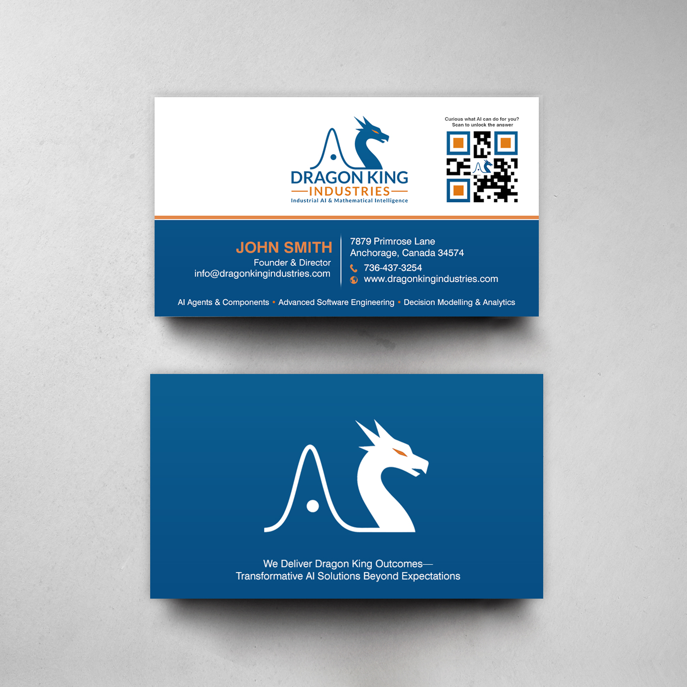 Business Card Design by chandrayaan.creative for Dragon King Industries | Design #35641638