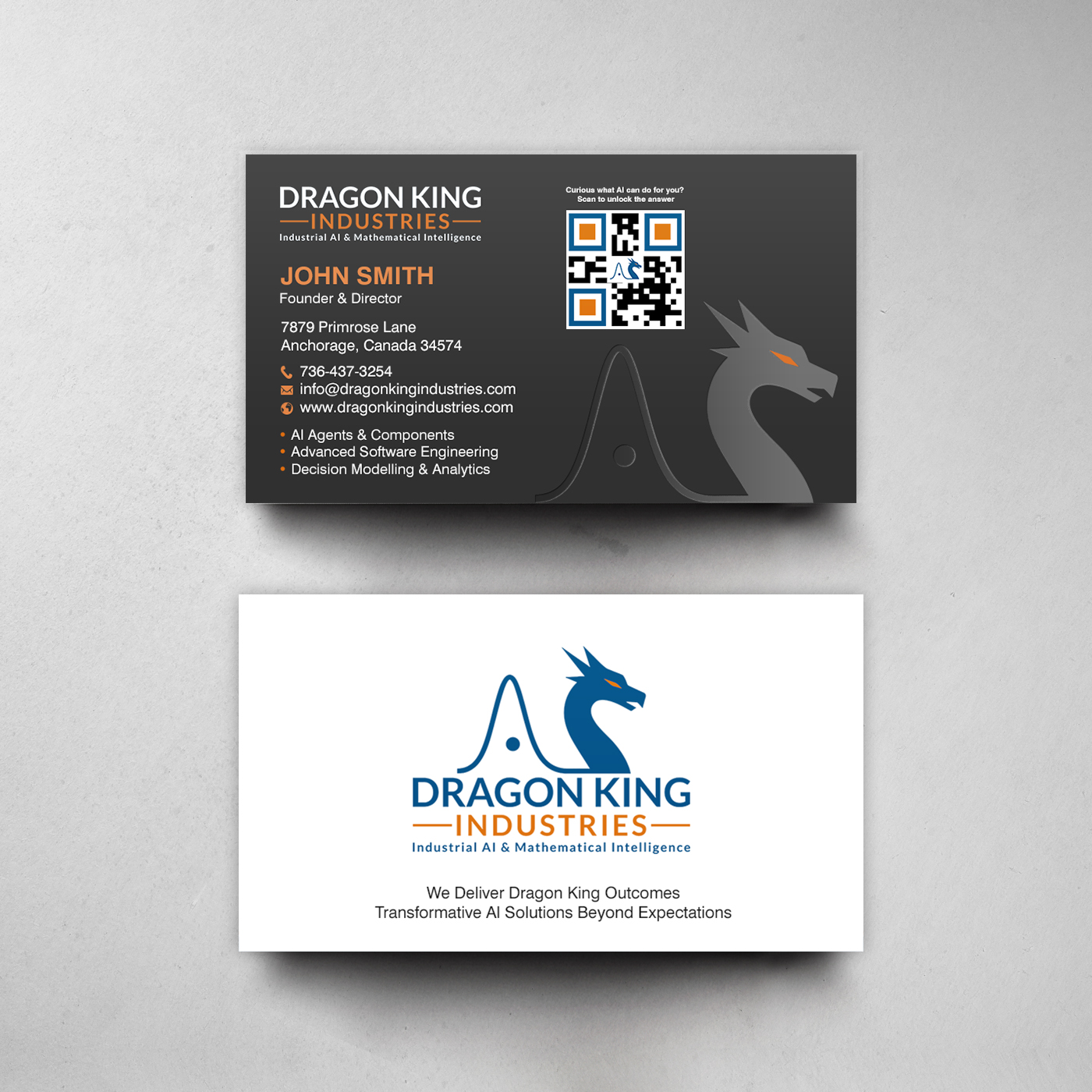 Business Card Design by chandrayaan.creative for Dragon King Industries | Design #35641639