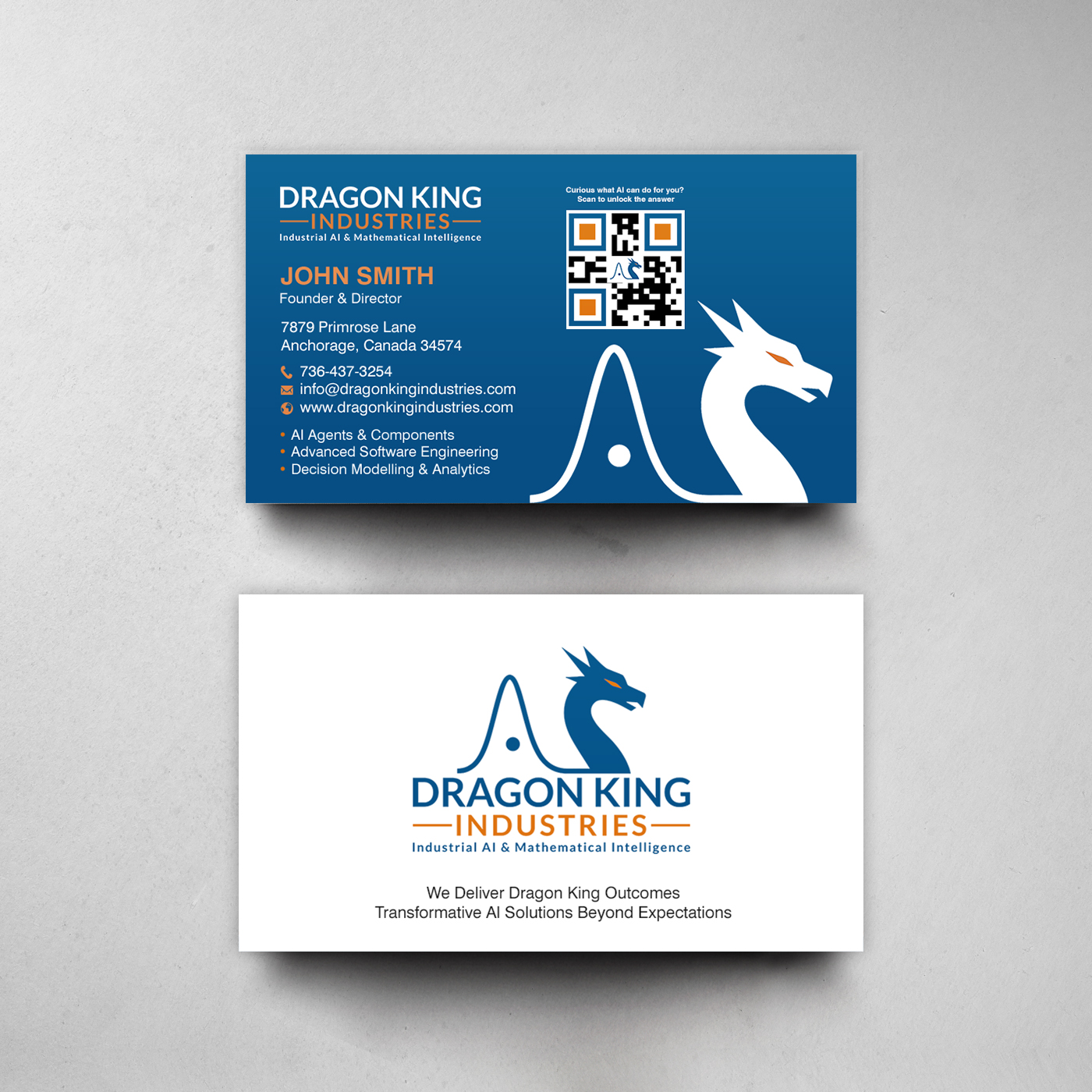 Business Card Design by chandrayaan.creative for Dragon King Industries | Design #35641641