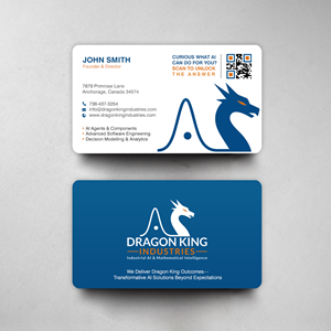 Design de Carte de Visite par chandrayaan.creative pour Dragon King Industries | Design : #35646857