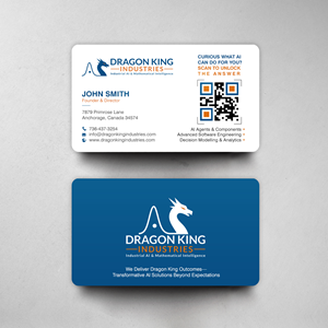 Design de Carte de Visite par chandrayaan.creative pour Dragon King Industries | Design : #35646858