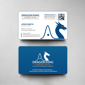 Design de Carte de Visite par chandrayaan.creative pour Dragon King Industries | Design : #35646859