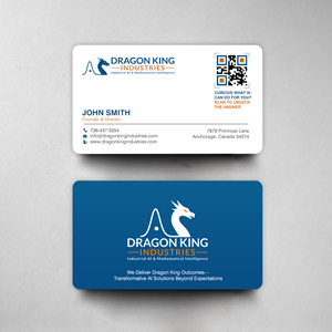 Business Card Design by chandrayaan.creative for Dragon King Industries | Design: #35646860