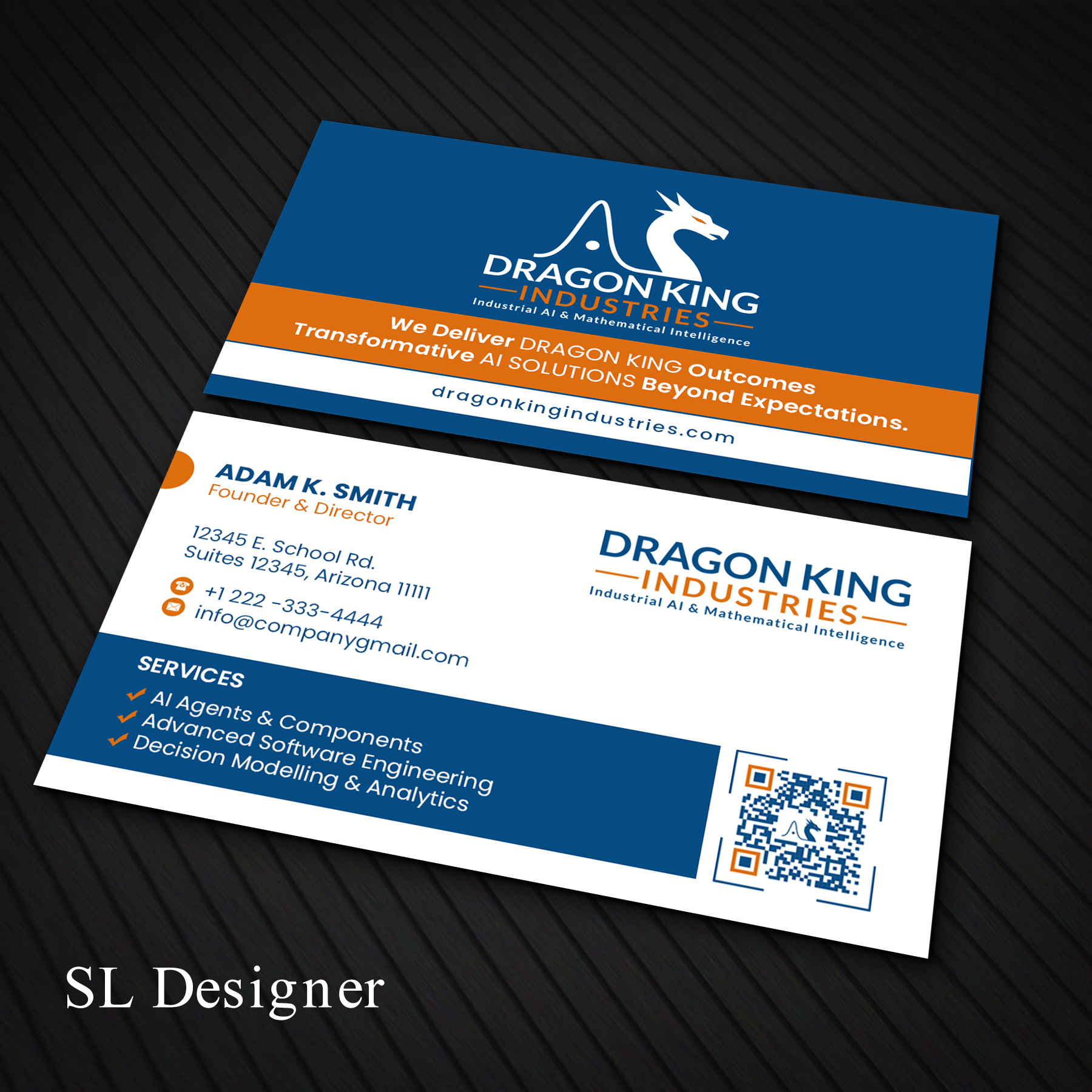 Business Card Design by SL Designer for Dragon King Industries | Design #35637981