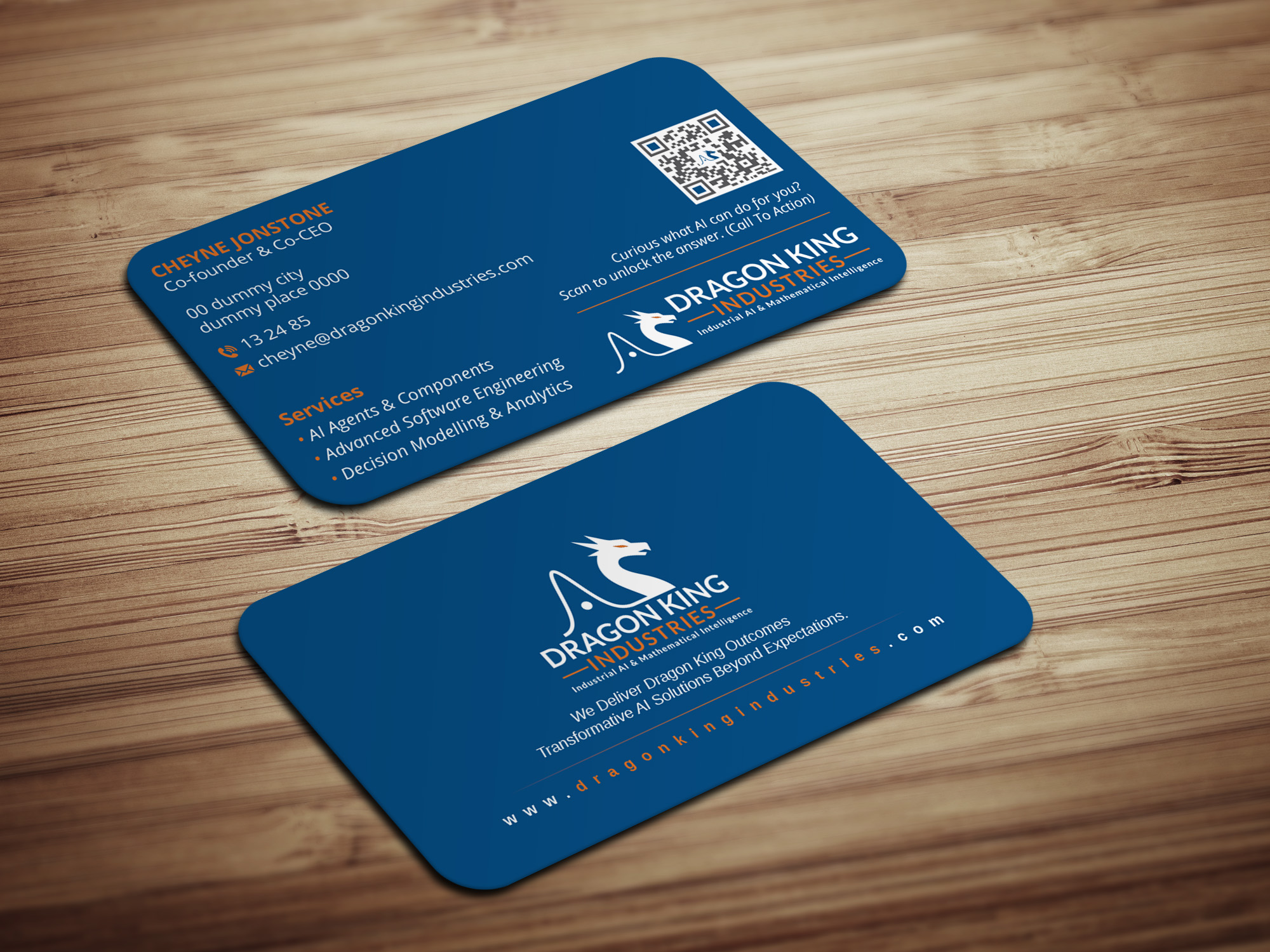 Visitenkarten-Design von Magic of Art für Dragon King Industries | Design #35642697