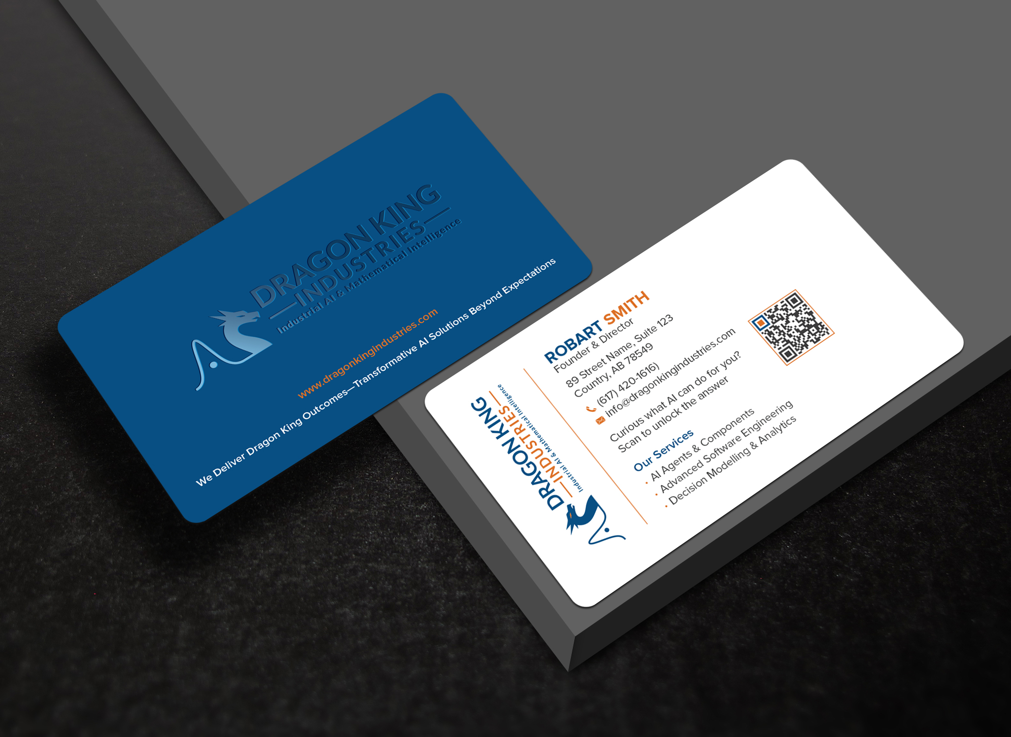 Visitenkarten-Design von Uttom 2 für Dragon King Industries | Design #35673051