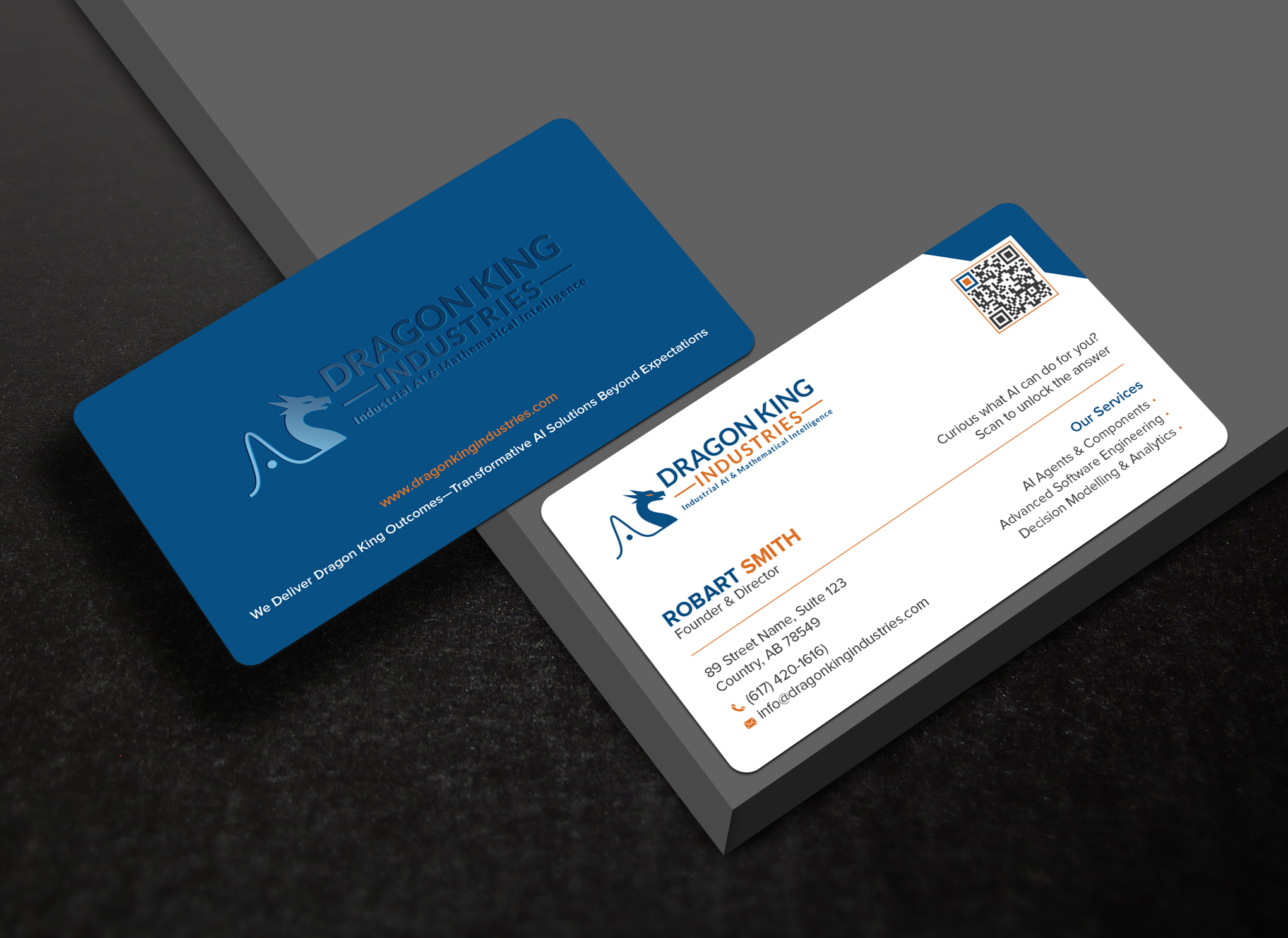 Visitenkarten-Design von Uttom 2 für Dragon King Industries | Design #35673052