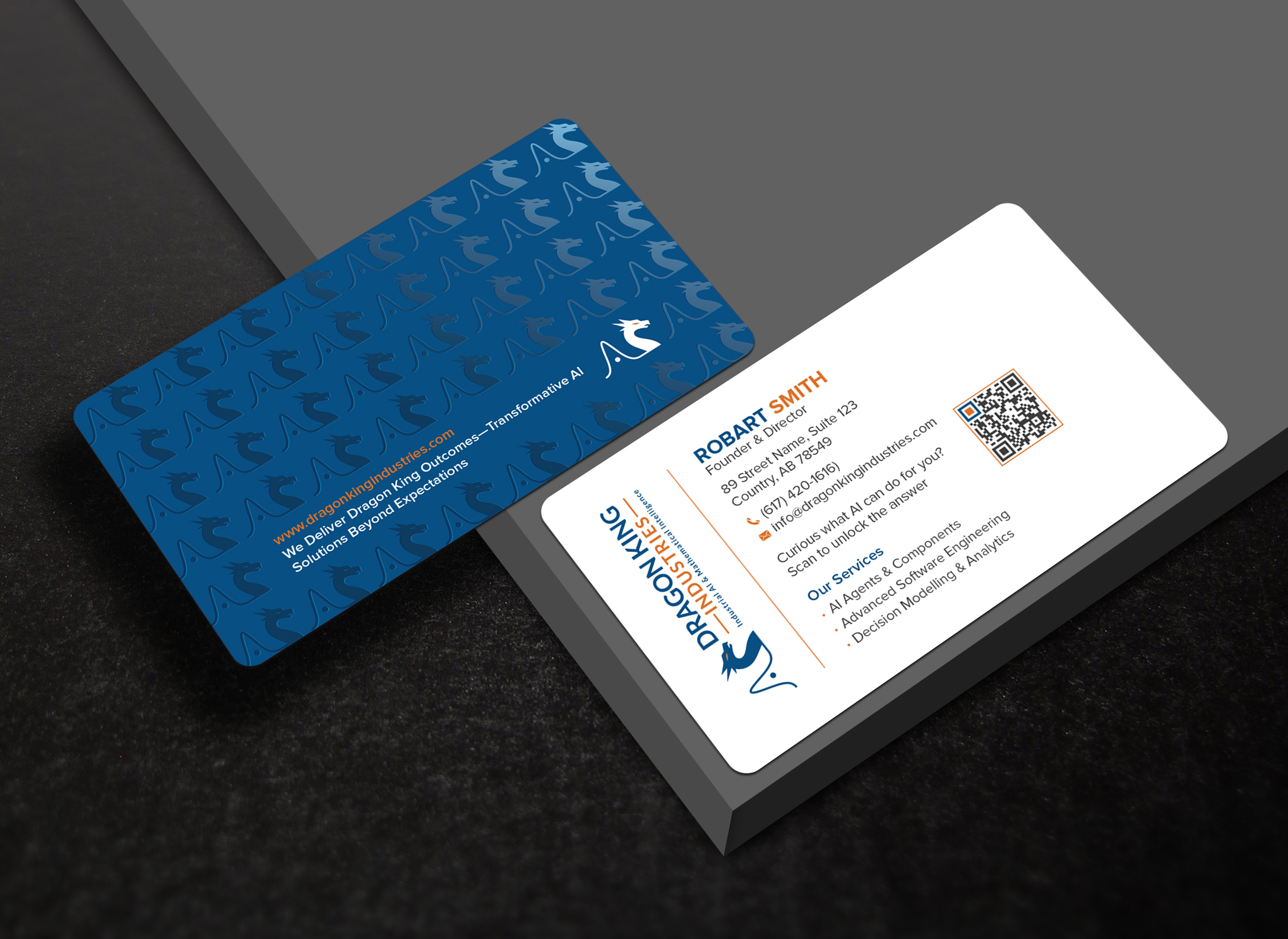 Visitenkarten-Design von Uttom 2 für Dragon King Industries | Design #35673062