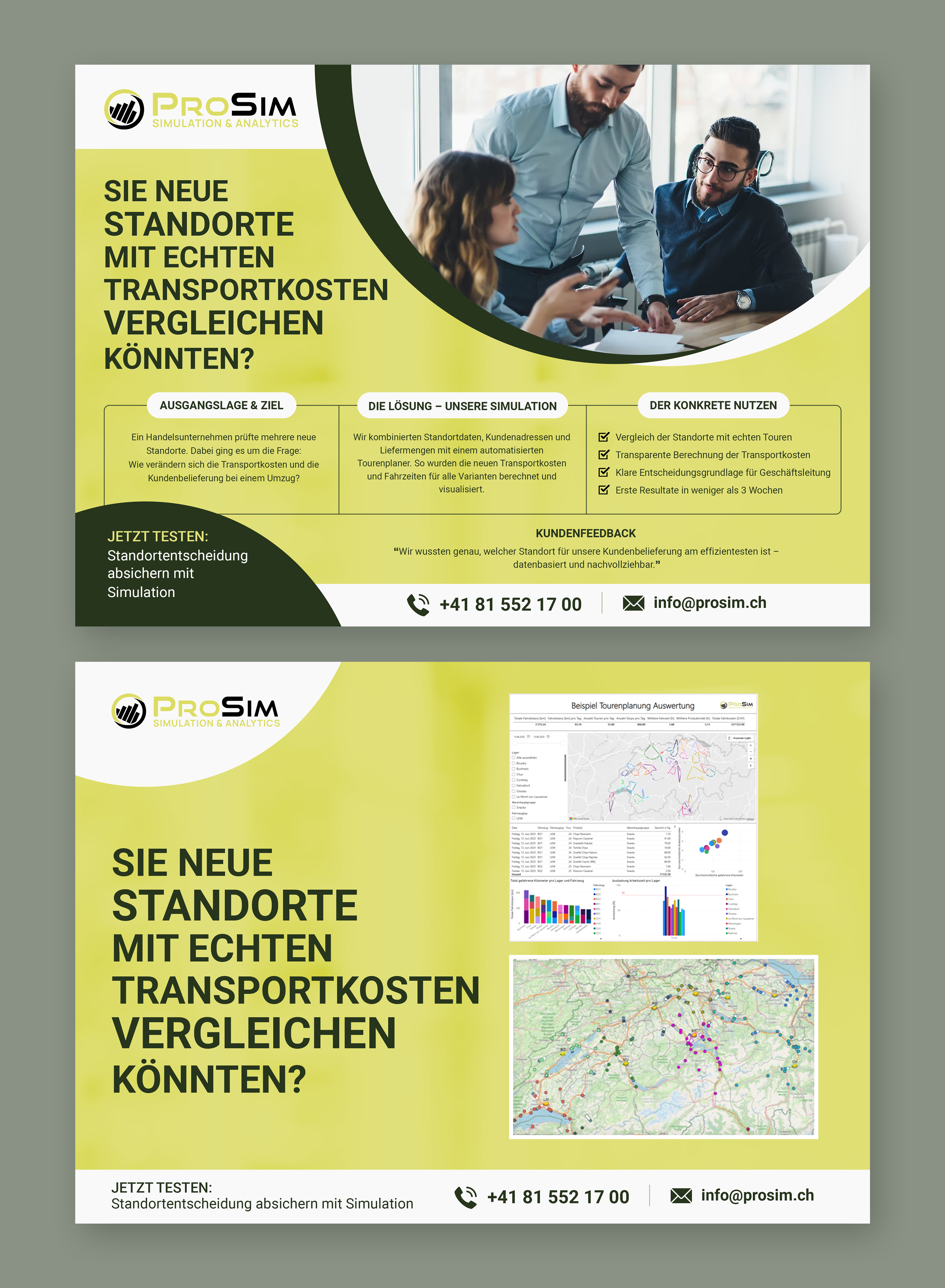 Diseño de Flyer por @u9icorngraphix para ProSim GmbH | Diseño #35644506
