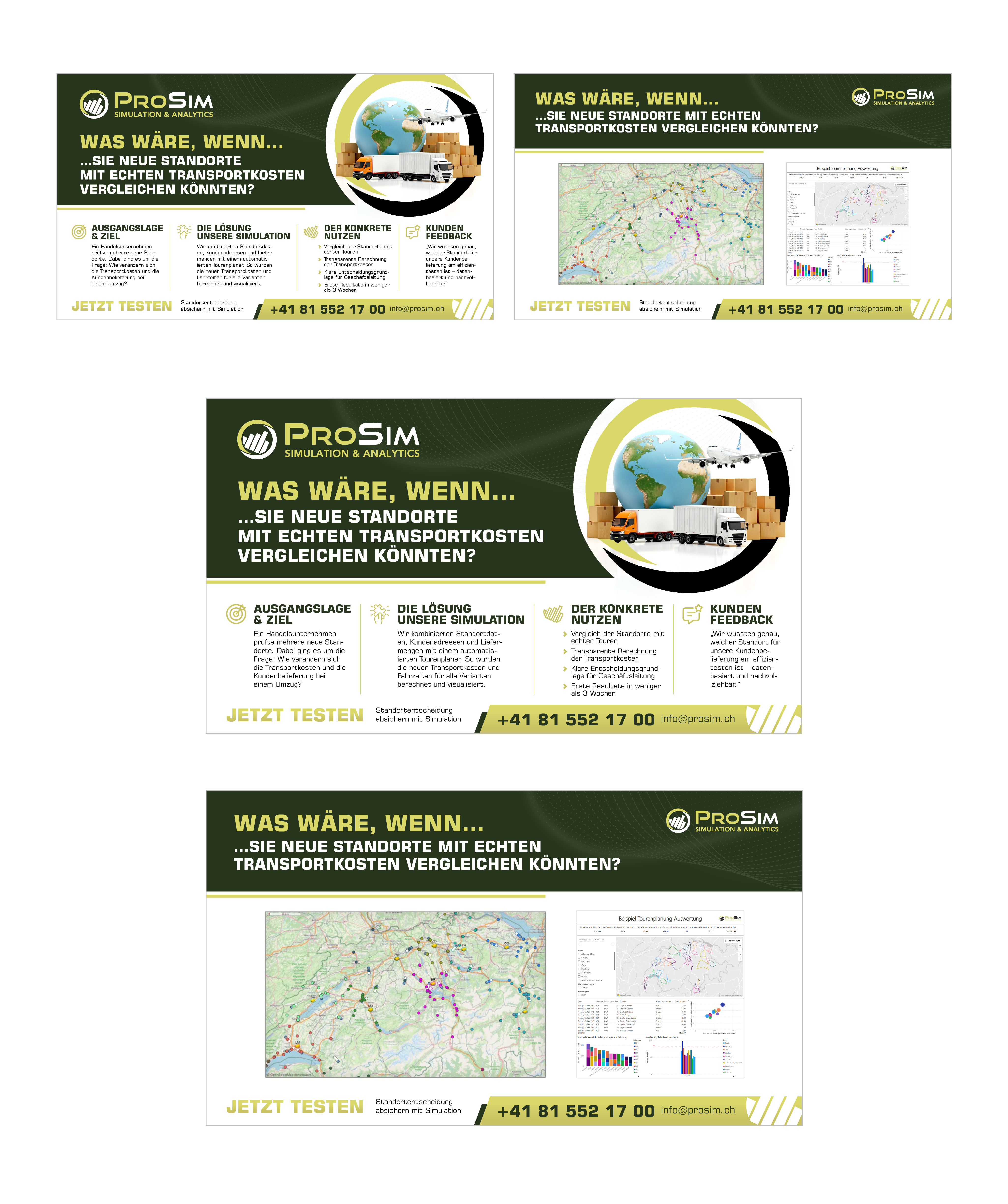 Diseño de Flyer por Aksh Design Studio para ProSim GmbH | Diseño #35636816