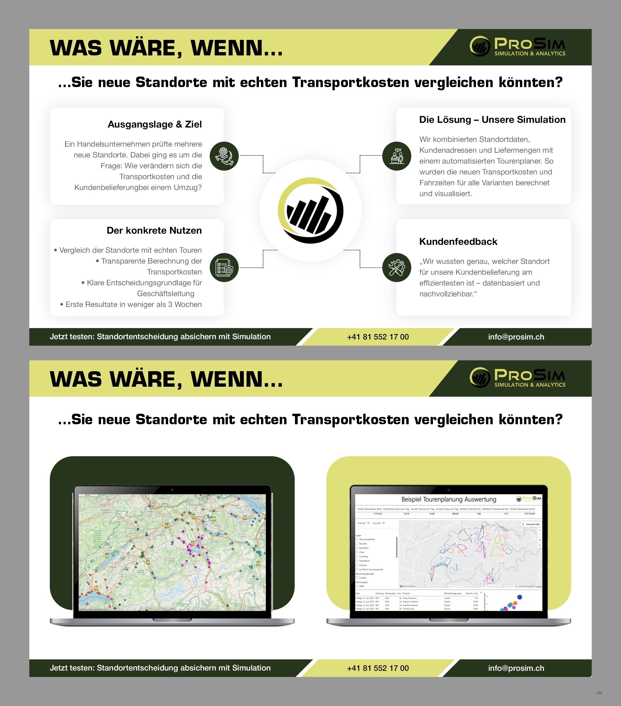 Diseño de Flyer por pb para ProSim GmbH | Diseño #35644934