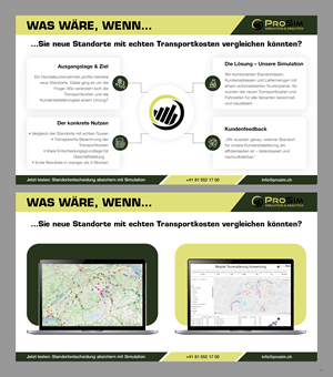 Diseño de Flyer por pb para ProSim GmbH | Diseño: #35644934