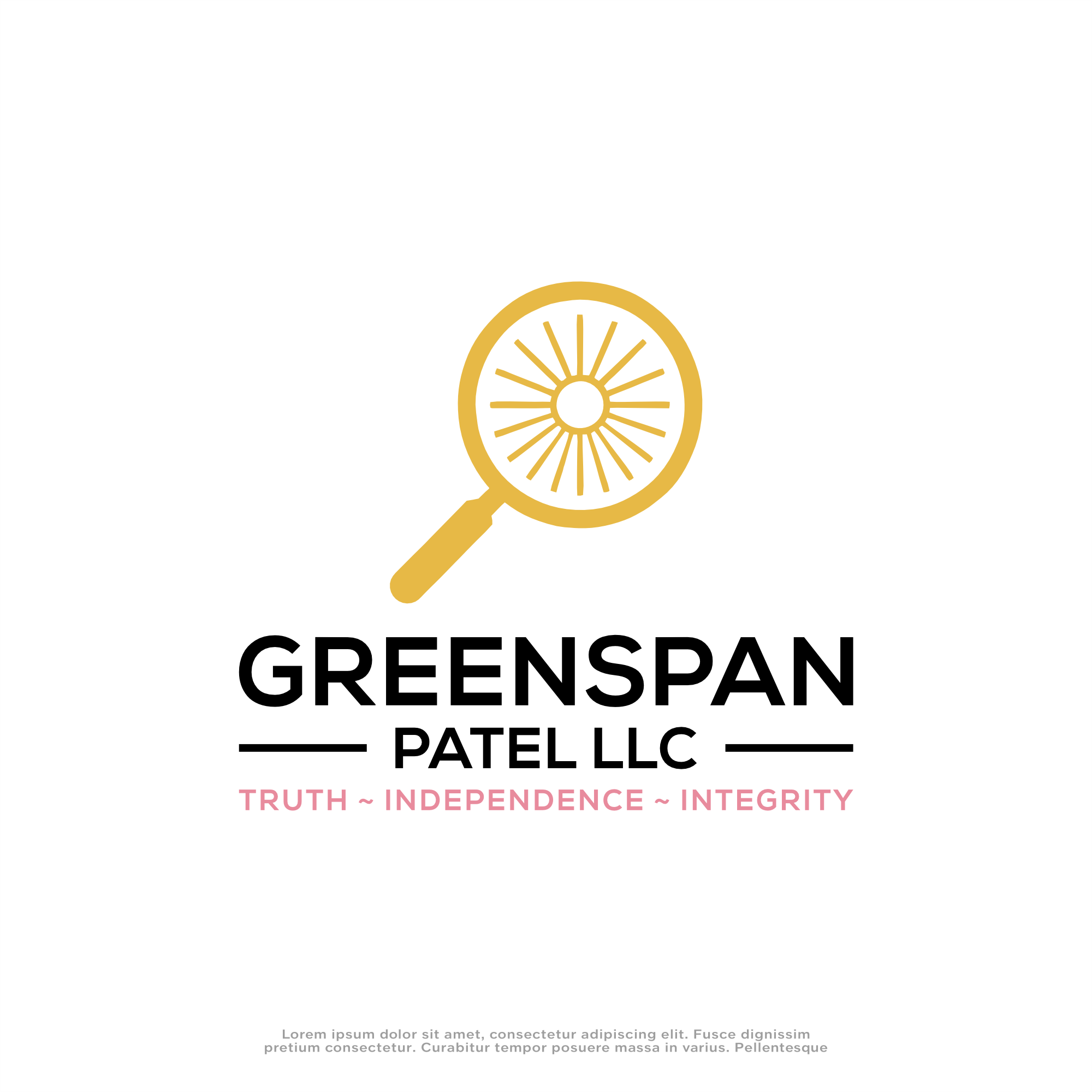Logo-Design von win it für Greenspan Patel | Design #35663840