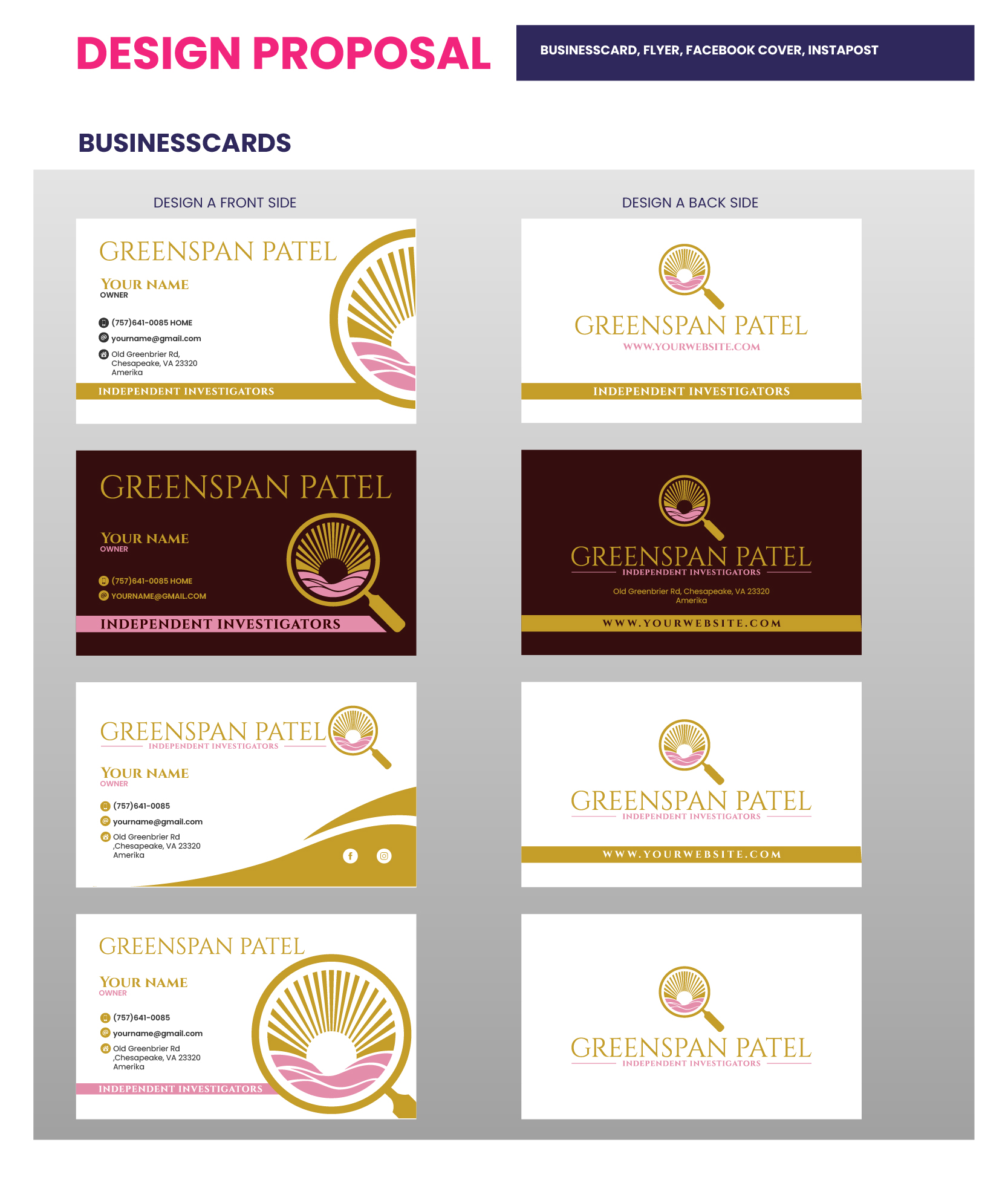 Logo Design by milan12 2 for Greenspan Patel | Design #35784014