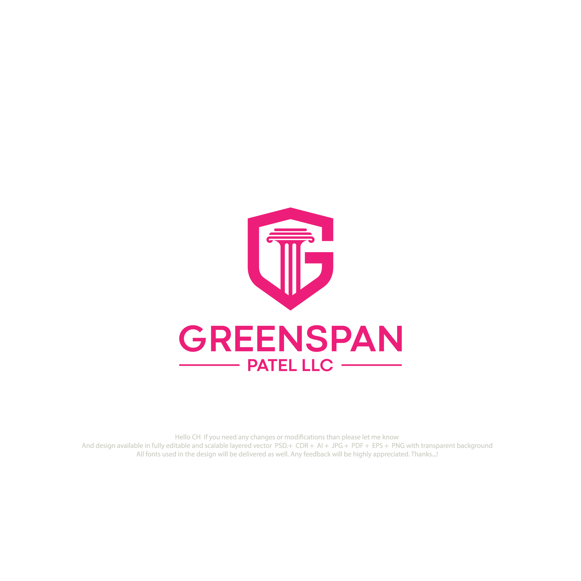 Logo-Design von logofy2025 für Greenspan Patel | Design #35670388