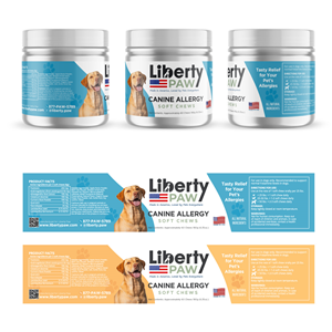 Label Design by Sergio Coelho for Liberty Paw LLC | Design: #35649330
