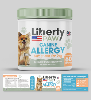 Label Design by Dzhafir for Liberty Paw LLC | Design: #35647575