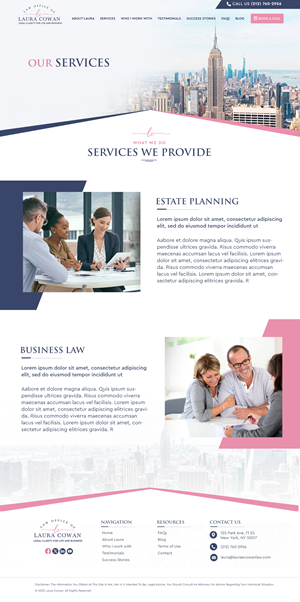 Web Design by Blue Sparrow for this project | Design: #35735094