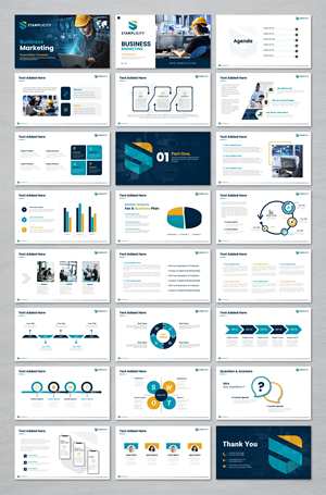 PowerPoint Design by artbitin for T-SIM Solutions | Design: #35652356