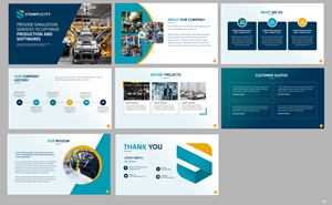 PowerPoint Design by pb for T-SIM Solutions | Design: #35655386