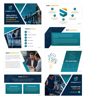 PowerPoint Design by pb for T-SIM Solutions | Design: #35655388