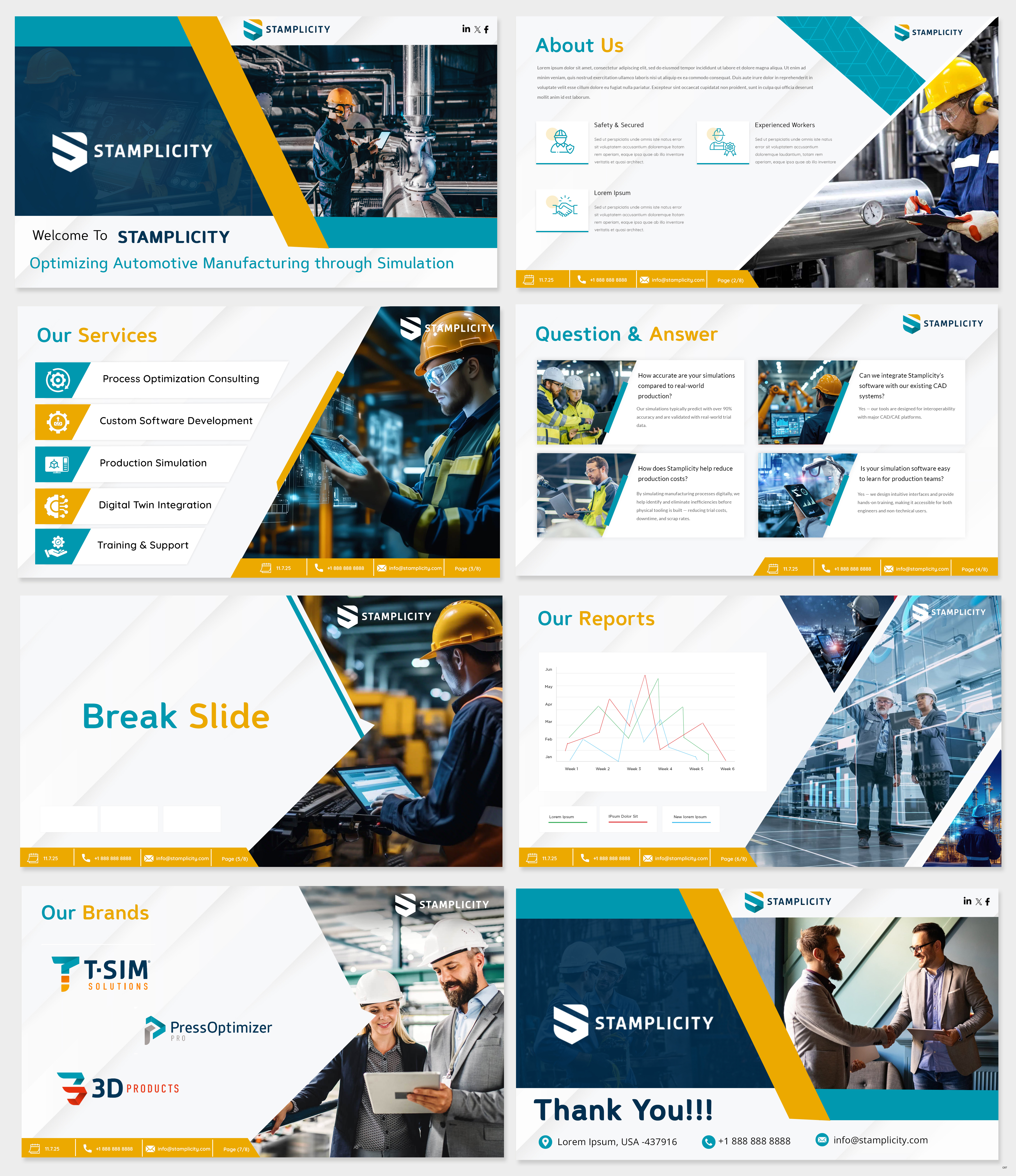 PowerPoint Design by pb for T-SIM Solutions | Design #35655390