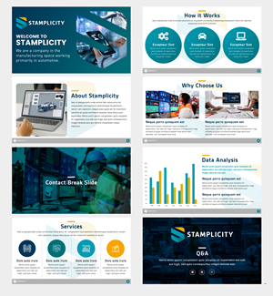 PowerPoint Design by pb for T-SIM Solutions | Design: #35676809