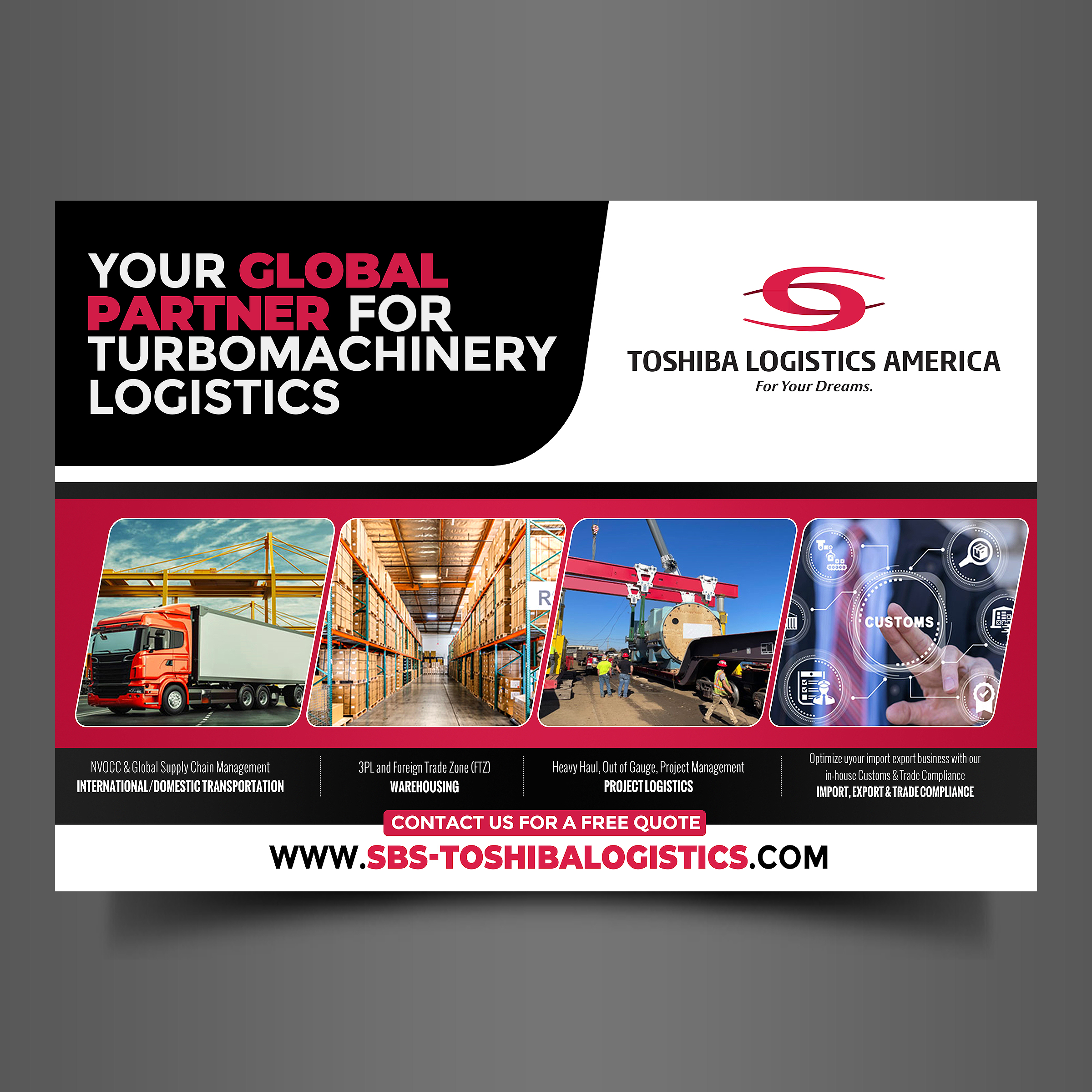 Graphic Design by Designers Hub for Toshiba Logistics America | Design #35660587