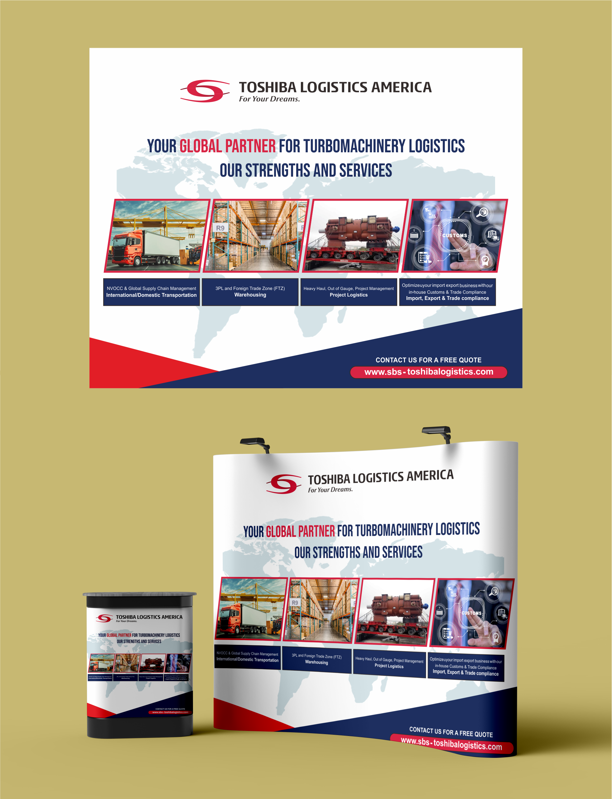 Design Graphique par Sultan  Studio pour Toshiba Logistics America | Design #35652861
