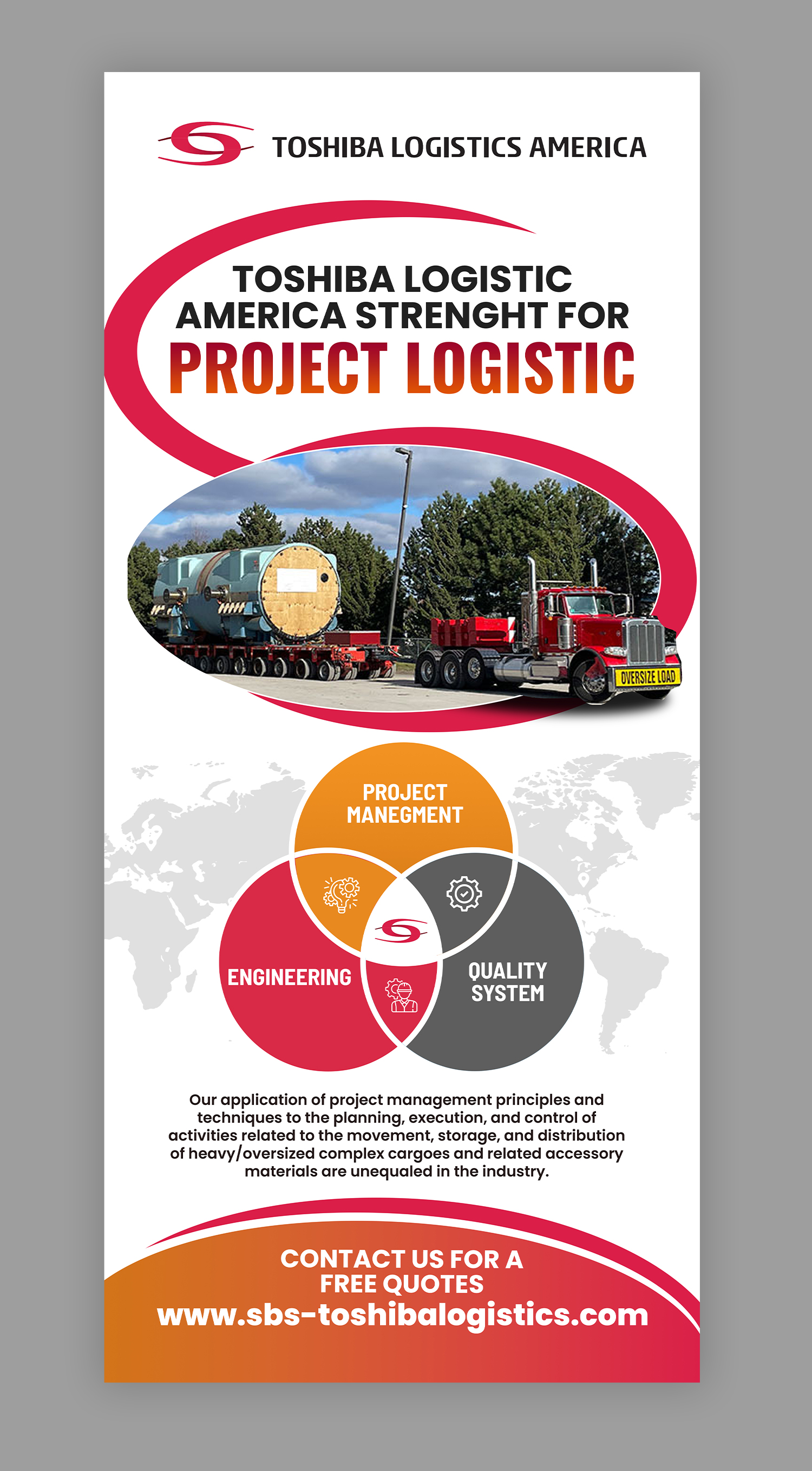 Graphic Design by debdesign for Toshiba Logistics America | Design #35687309