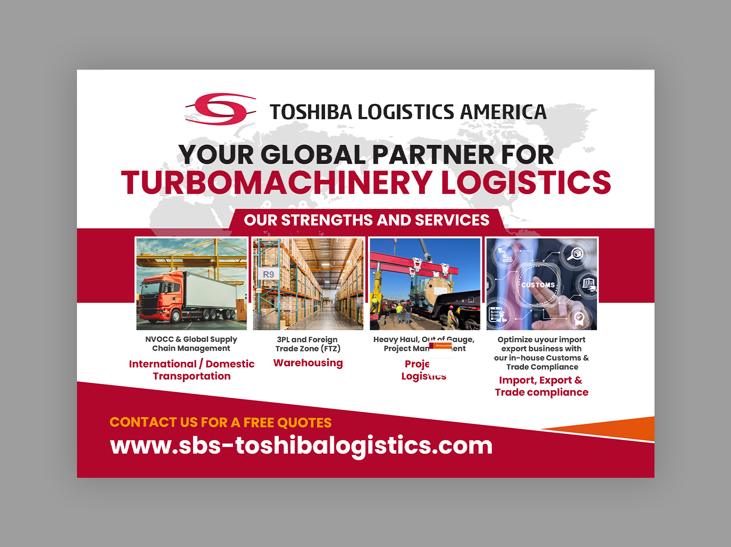 Diseño Gráfico por debdesign para Toshiba Logistics America | Diseño #35687310