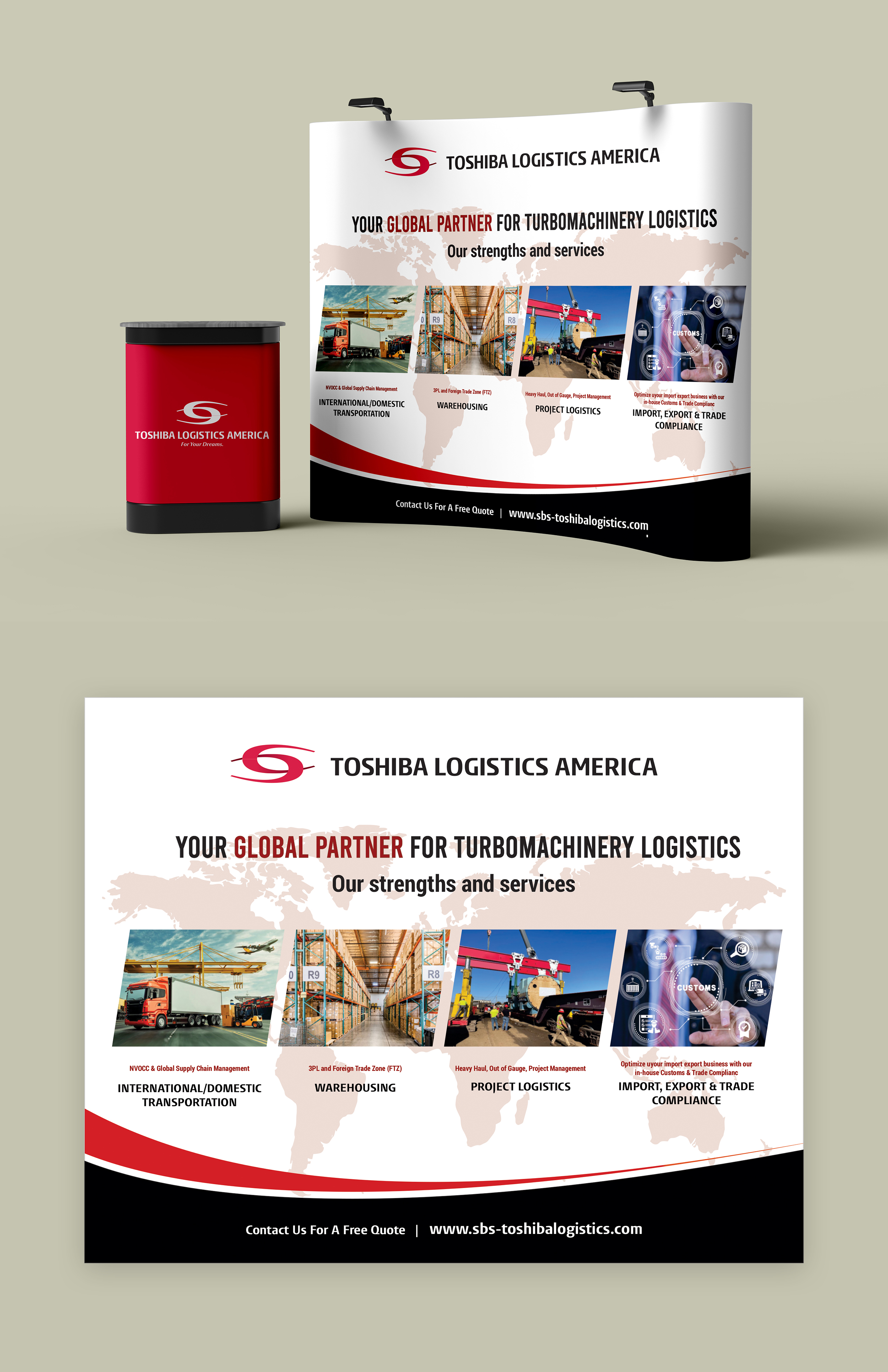 Graphic Design by warga creative for Toshiba Logistics America | Design #35656353