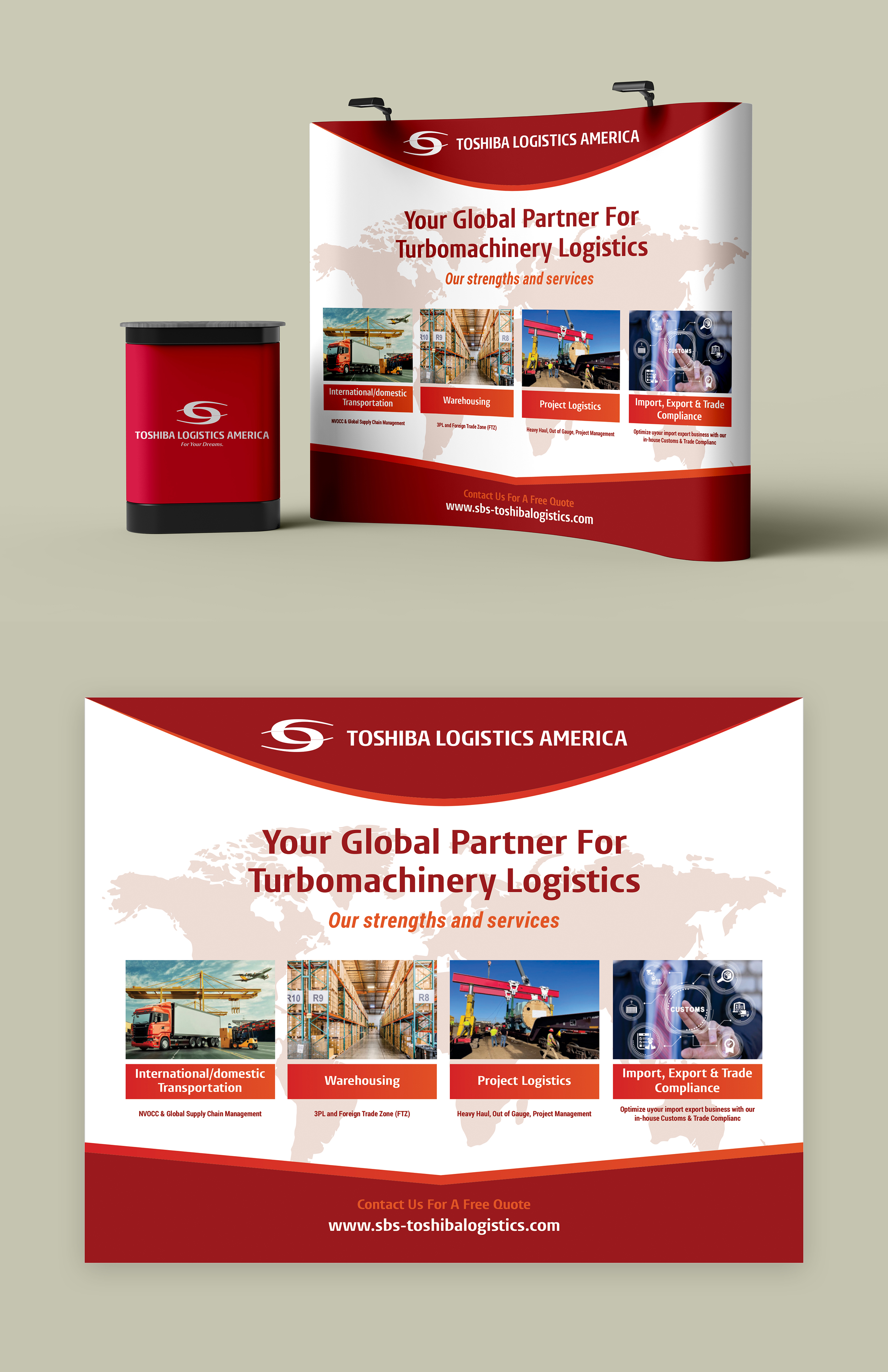 Design Graphique par warga creative pour Toshiba Logistics America | Design #35656358