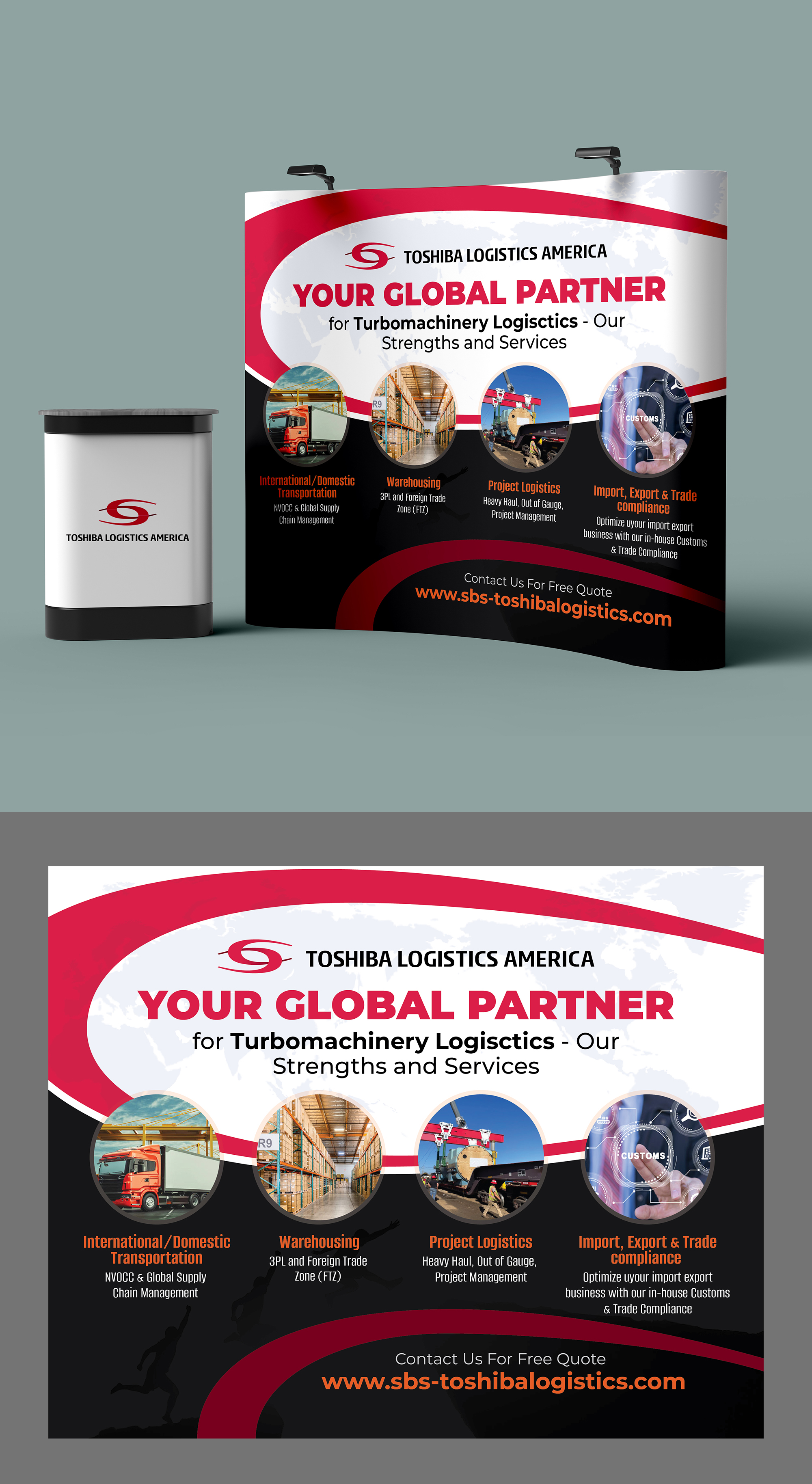 Graphic Design by 123graphics for Toshiba Logistics America | Design #35654407