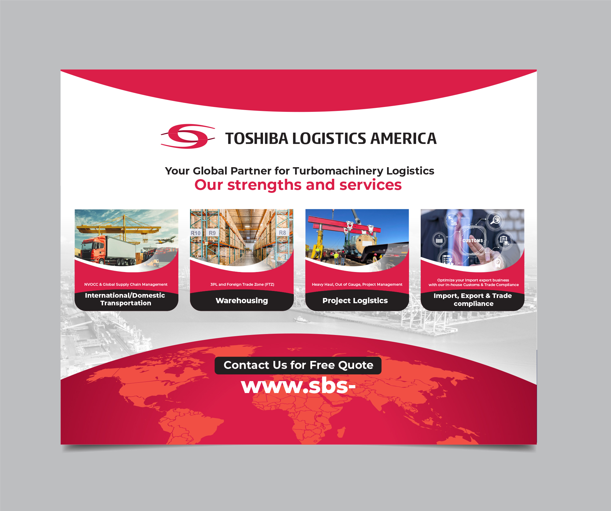 Diseño Gráfico por icirotrisna para Toshiba Logistics America | Diseño #35653553